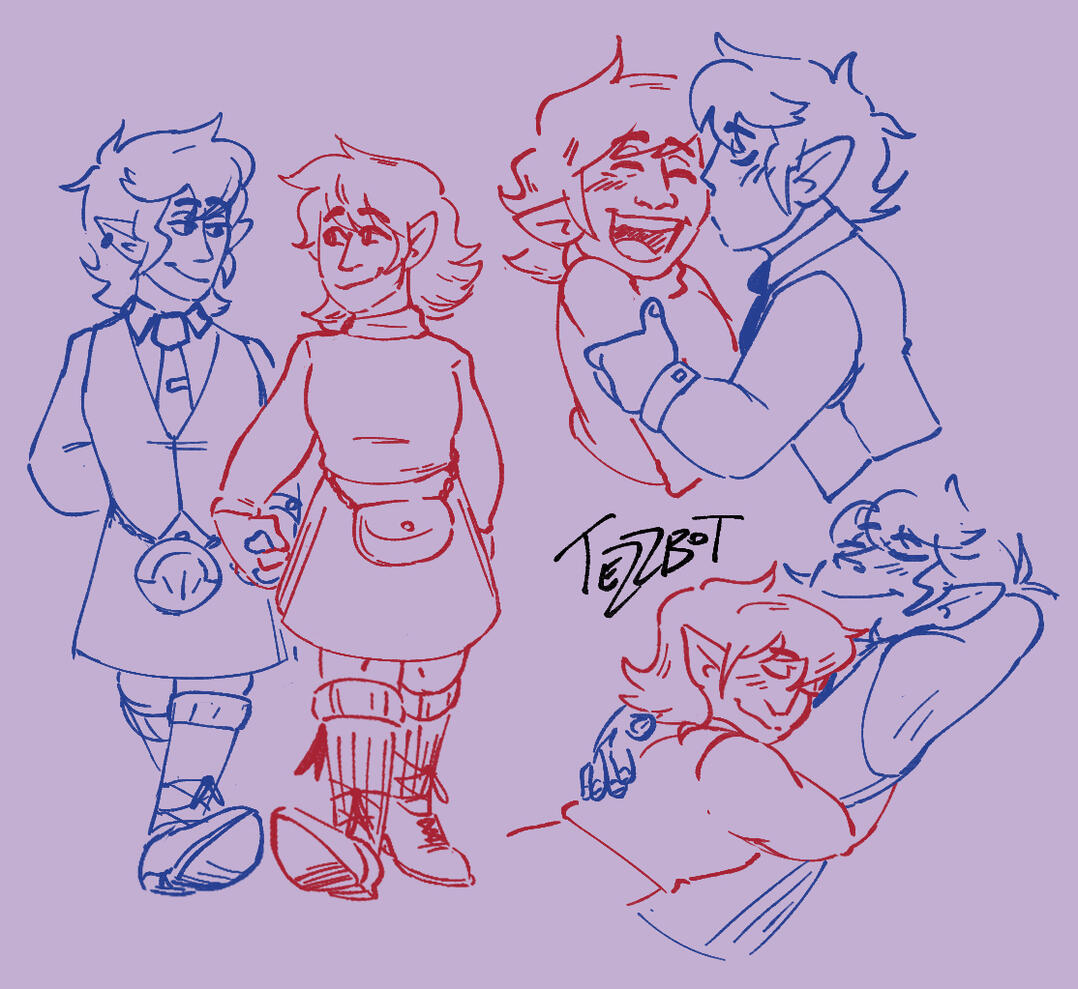 Characters from @islaughterfascists on tumblr